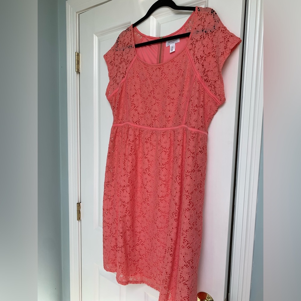 NWT Motherhood Maternity Dress, Pink, XL